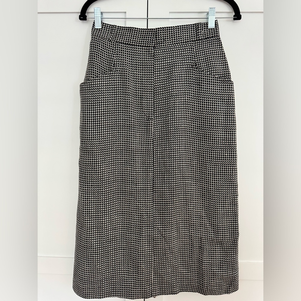 Vintage Chaus Houndstooth set Jacket and skirt size 10